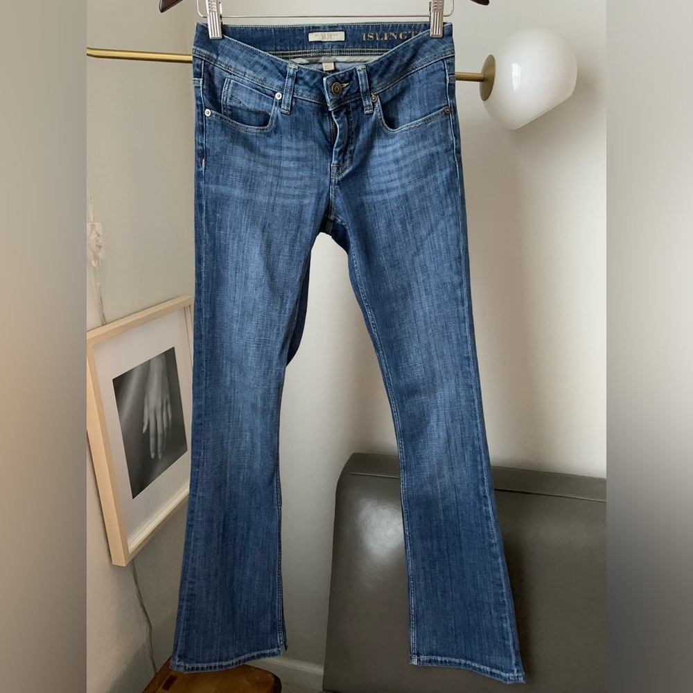Burberry Brit low-rise boot leg jeans